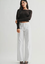 Load image into Gallery viewer, White Baggy Wide Leg Jean
