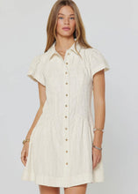 Load image into Gallery viewer, Textured Detail Button Down Mini Dress
