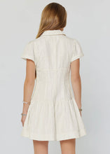 Load image into Gallery viewer, Textured Detail Button Down Mini Dress
