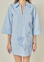 Load image into Gallery viewer, Appliqued Shirt Mini Dress
