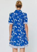 Load image into Gallery viewer, Floral Embroidered Collared Tiered Mini Dress

