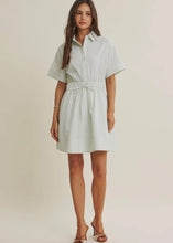 Load image into Gallery viewer, Stripe Button Down Mini Dress
