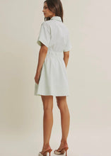 Load image into Gallery viewer, Stripe Button Down Mini Dress
