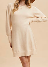 Load image into Gallery viewer, Cream Sweater Dress
