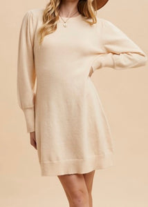 Cream Sweater Dress