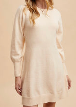 Load image into Gallery viewer, Cream Sweater Dress
