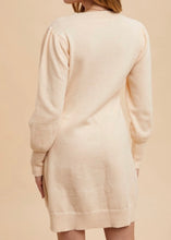 Load image into Gallery viewer, Cream Sweater Dress
