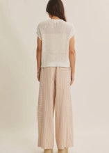 Load image into Gallery viewer, Textured Striped Wide Leg Pants
