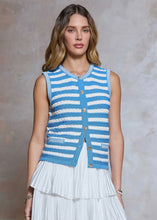 Load image into Gallery viewer, Crew Neck Button Closure Sweater Vest
