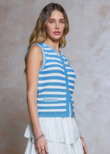 Load image into Gallery viewer, Crew Neck Button Closure Sweater Vest
