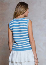 Load image into Gallery viewer, Crew Neck Button Closure Sweater Vest
