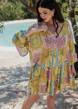 Load image into Gallery viewer, Tropical Print Short Dress

