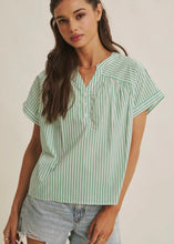 Load image into Gallery viewer, Candy Stripe Drop Shoulder Blouse
