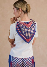 Load image into Gallery viewer, Split Neck Fitted Knit Top With Scarf
