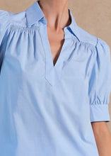 Load image into Gallery viewer, Smocked Detail Split Neck Blouse
