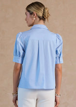 Load image into Gallery viewer, Smocked Detail Split Neck Blouse

