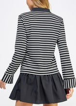 Load image into Gallery viewer, Contrast Woven Stripe Knit Mini Dress
