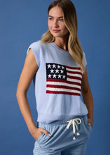 Load image into Gallery viewer, Wide Shoulder USA Flag Sweater
