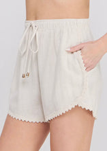 Load image into Gallery viewer, Soft Linen Blend Elastic Tie Waist Shorts
