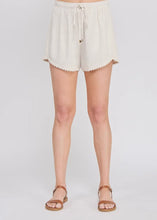 Load image into Gallery viewer, Soft Linen Blend Elastic Tie Waist Shorts
