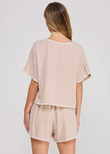 Load image into Gallery viewer, Embroidered Soft Linen Dolman Top
