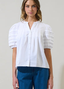Court Button Down Top