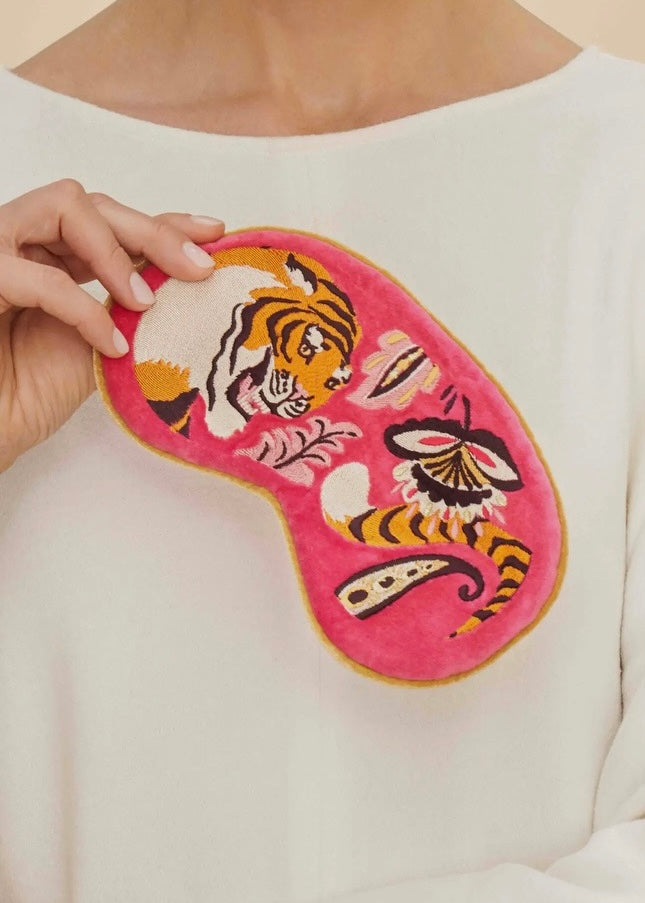 Thrill Of The Tiger Velvet Eye Mask