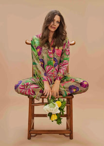 Super Soft Oversized Botanical Pajamas