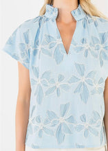 Load image into Gallery viewer, Short Sleeve Embroidery Floral Top
