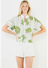 Load image into Gallery viewer, Pattern Detail V-Neck Top
