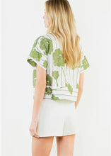 Load image into Gallery viewer, Pattern Detail V-Neck Top
