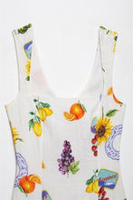 Load image into Gallery viewer, Printed Sleeveless Bow Back Mini Dress
