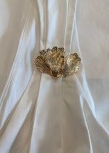 Load image into Gallery viewer, Shirred Mini Dress With Leaf Embellishment
