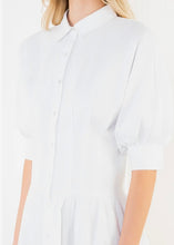 Load image into Gallery viewer, Short Puff Sleeve Collared Dress

