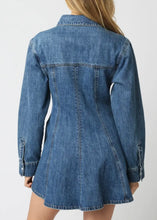 Load image into Gallery viewer, Denim Shirt Mini Dress

