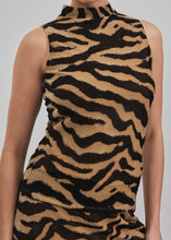 Load image into Gallery viewer, Zebra Print Mock Neck Top
