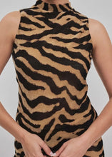 Load image into Gallery viewer, Zebra Print Mock Neck Top
