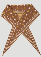 Load image into Gallery viewer, Brown Foulard Knit Triangle Scarf
