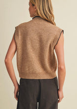 Load image into Gallery viewer, Tie Neck Ribbed Knit Vest
