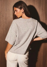 Load image into Gallery viewer, Heather Grey Boxy Sweater Top
