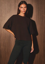 Load image into Gallery viewer, Brown Boxy Sweater Top
