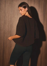 Load image into Gallery viewer, Brown Boxy Sweater Top
