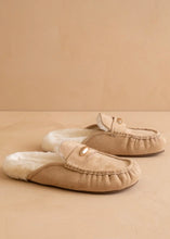 Load image into Gallery viewer, Almond Fur Lined Mule Loafer
