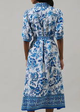 Load image into Gallery viewer, Floral Belted Midi Dress
