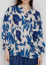 Load image into Gallery viewer, Printed Navy Top
