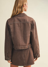 Load image into Gallery viewer, Brown A-Line Denim Skort
