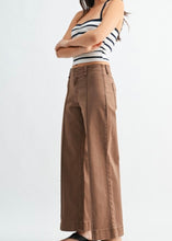 Load image into Gallery viewer, Twill Wide Leg Trouser
