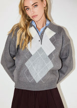 Load image into Gallery viewer, Argyle Knit Sweater
