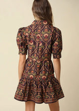 Load image into Gallery viewer, Printed Tie Waist Mini Dress
