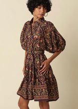 Load image into Gallery viewer, Printed Belted Button Down Dress
